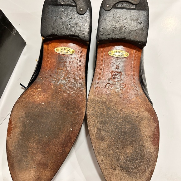 Vintage gently used Fratelli men’s shoes genuine lizard size 12. - Picture 7 of 8